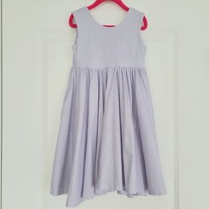 Charming Mary, size 6 dress, white and purple